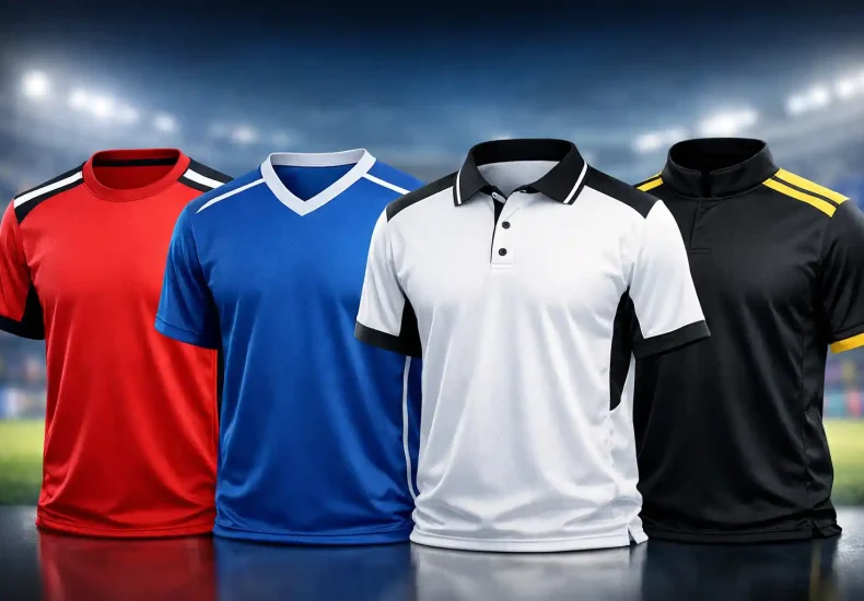 jenis kerah jersey tim